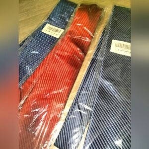 Men's 3 Tie Set Bundle Blue & Red